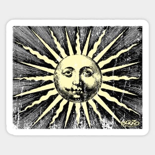 Sun-Yellow-Vintage Sticker